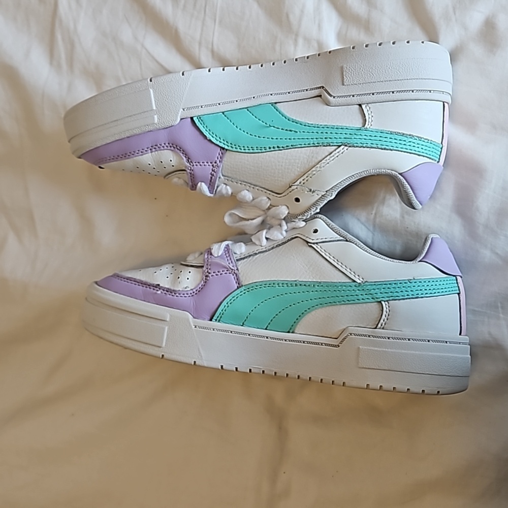PUMA CA Pro Jr Block - White Vivid Violet Sneakers Size 5.5 - Picture 10 of 12